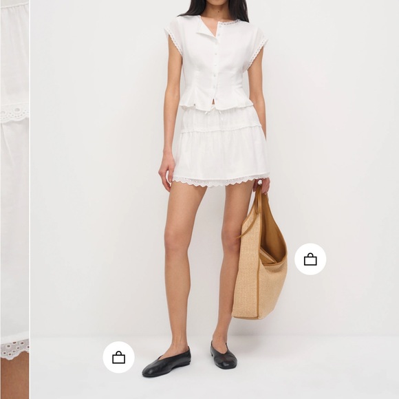 Reformation Valetta Two Piece Skirt Set 0 - Picture 5 of 10